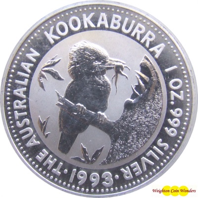 (image for) 1993 1oz Silver KOOKABURRA